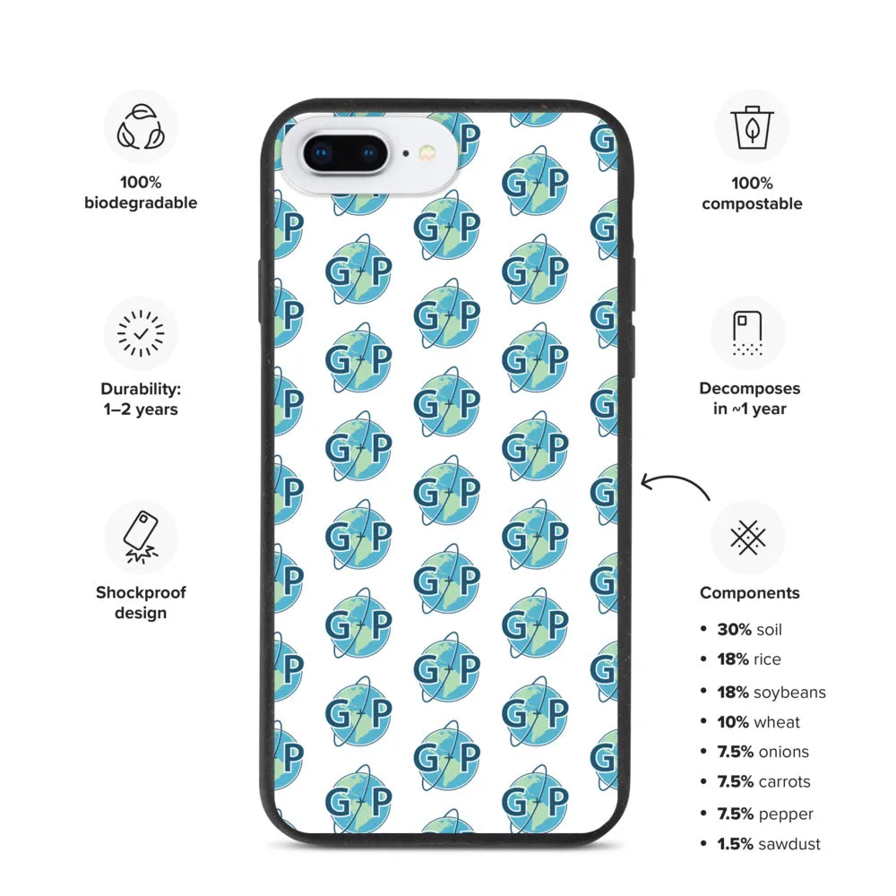 Biodegradable logo case | White