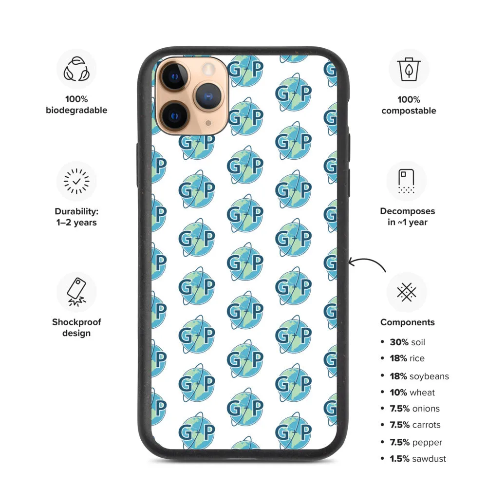 Biodegradable logo case | White