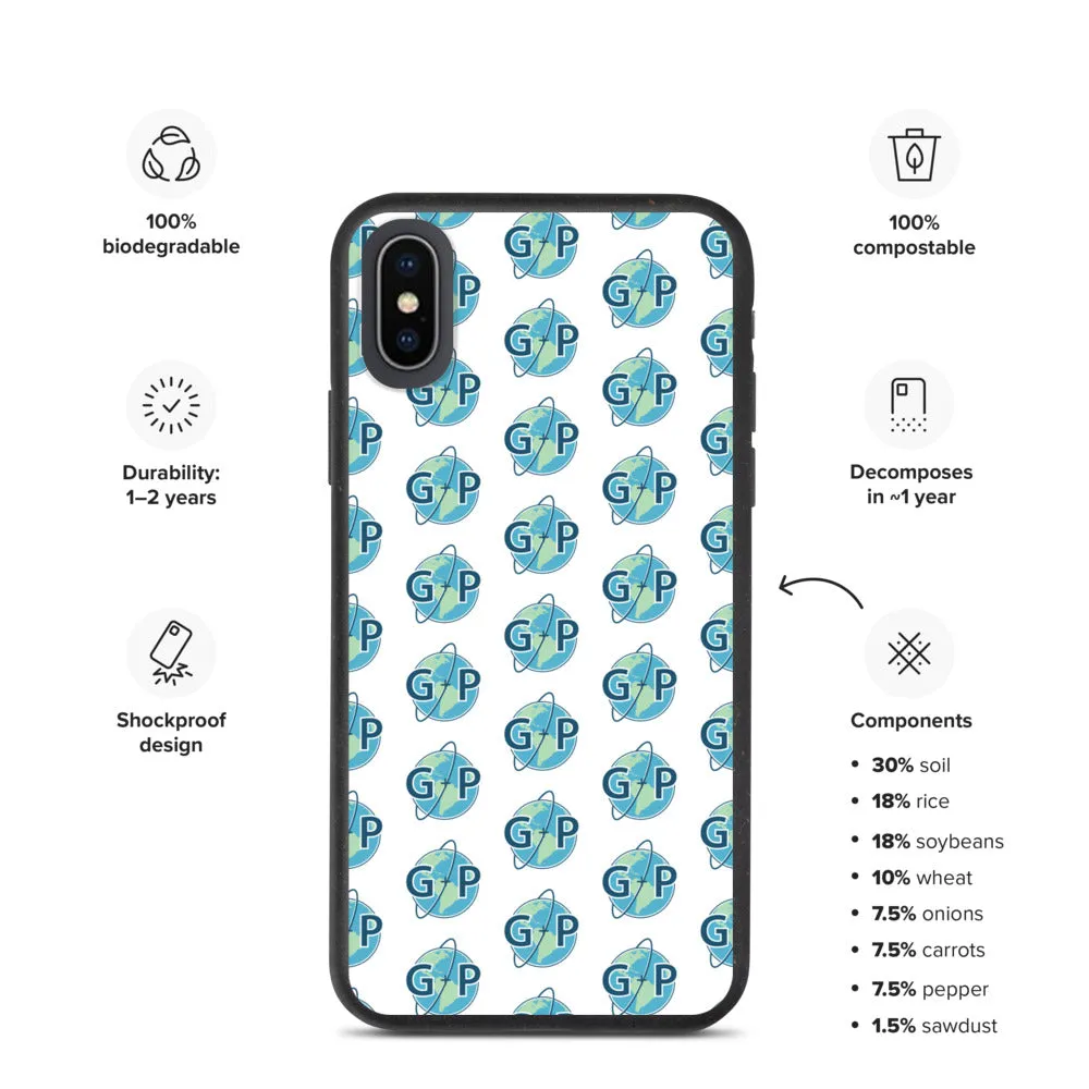 Biodegradable logo case | White