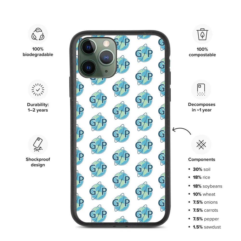 Biodegradable logo case | White