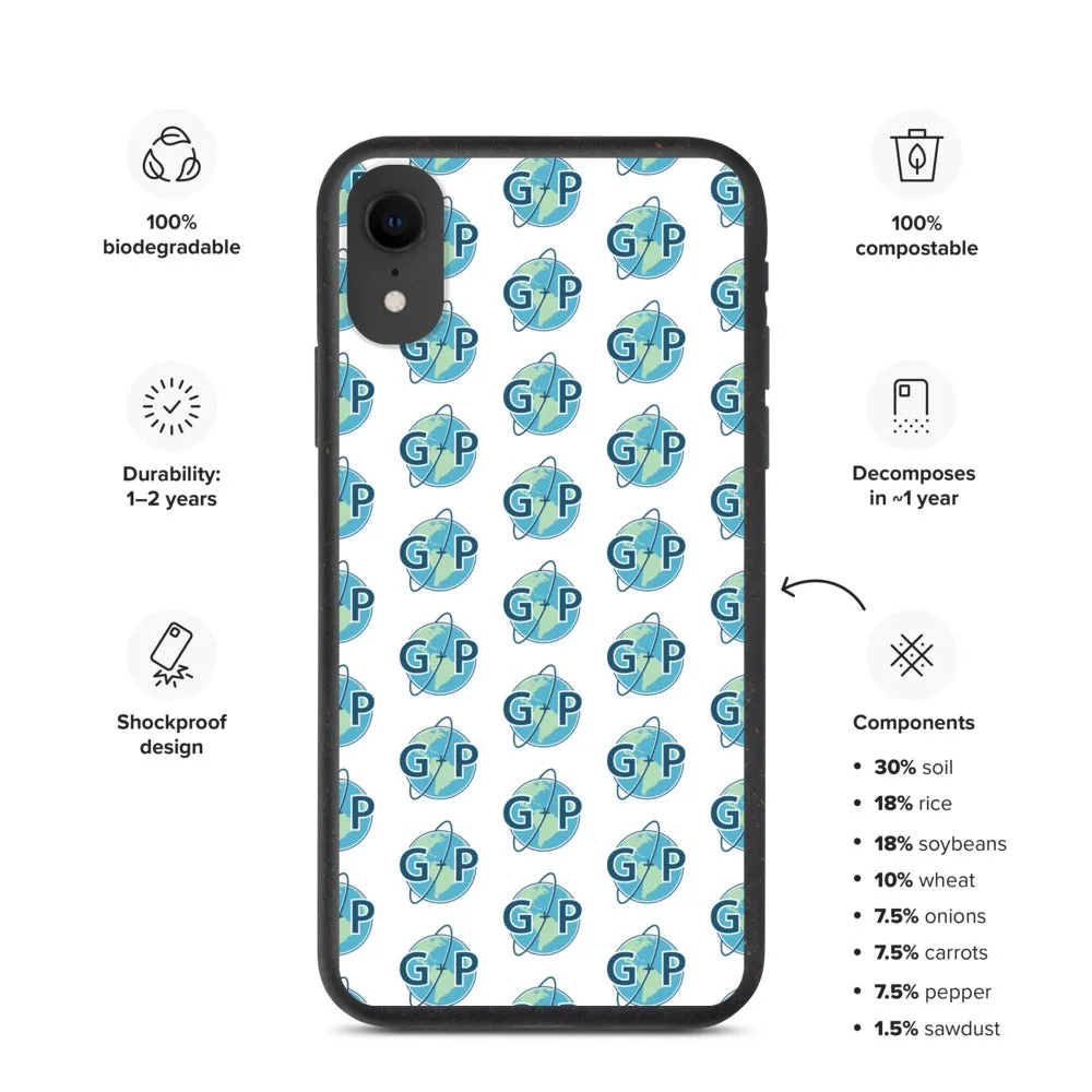 Biodegradable logo case | White