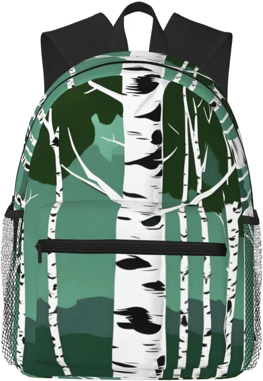 Birch Trees Business Laptop Backpack For Men,Travel Backpack College Backpacks for 15.7 Inch