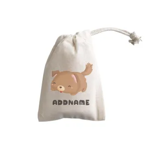 Birthday Friendly Animals Happy Sleeping Dog Addname GP Gift Pouch