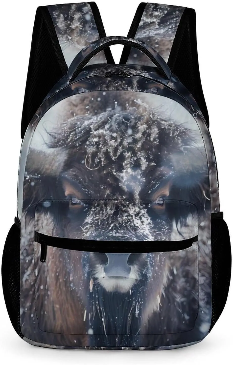Bison Snowstorm Travel Laptop Backpack Durable Computer Bag Daypack for Men Women