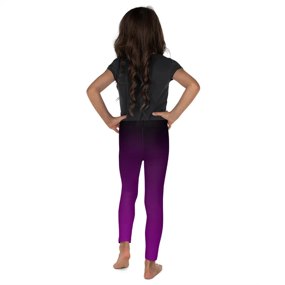Black and Purple Ombre Kid's Leggings