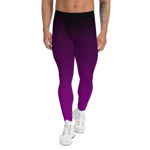 Black and Purple Ombre Men's Leggings