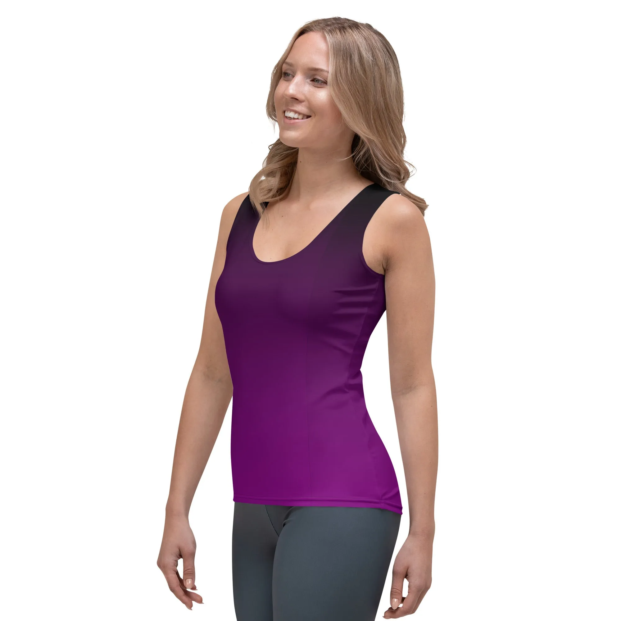 Black and Purple Ombre Tank Top