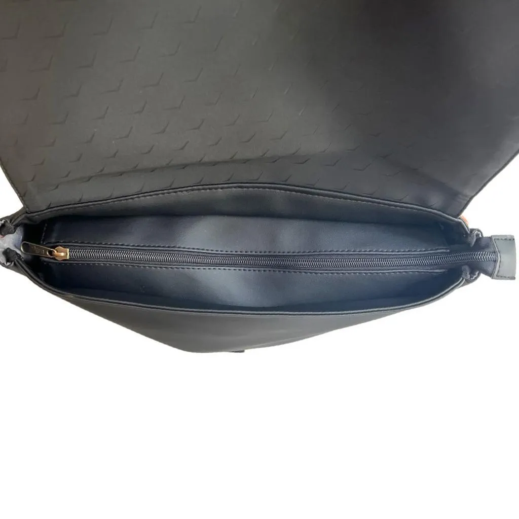 Black Corduroy Large Students Backpack