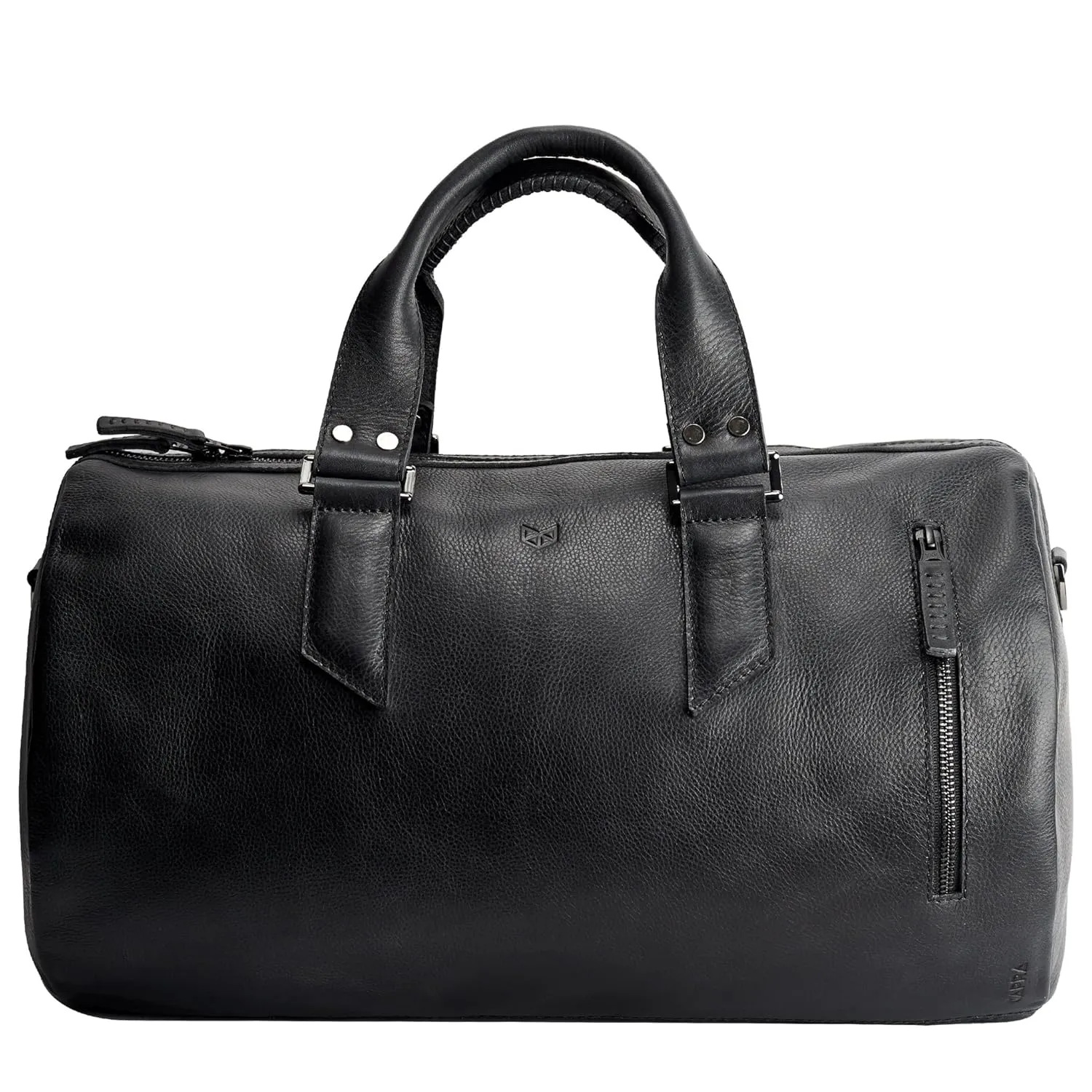 Black Leather Duffle Bag 45 Liters, Mens Bag, Weekend Bag, Gym Bag, Hand Luggage, Mens Travel Bag, Handbag. Custom Monogram Mens Gifts // SUBSTANTIAL DUFFLE BAG 45