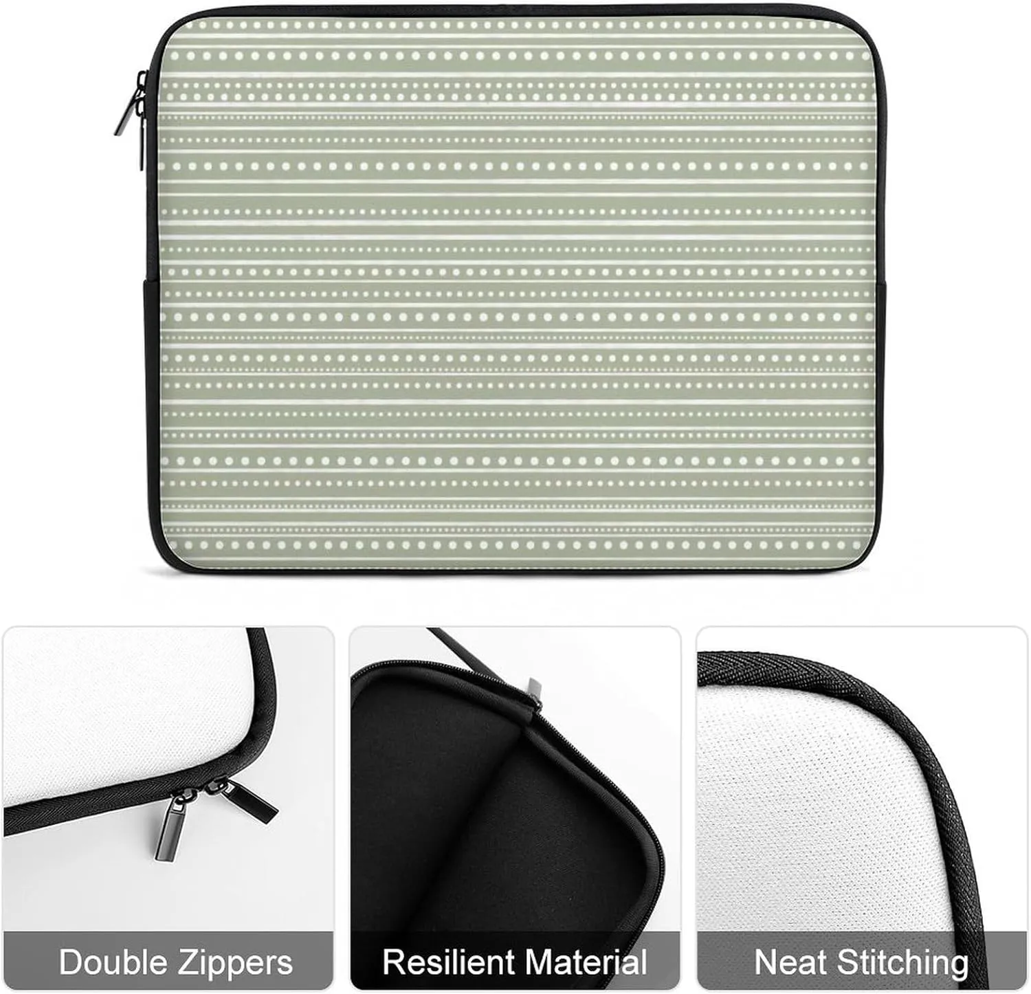 Black Watch Tartan Pattern All Print Hands Free Withdrawal Laptop Bag Unisex