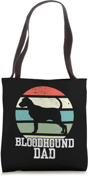 Bloodhound Dad I Retro Bloodhound Tote Bag