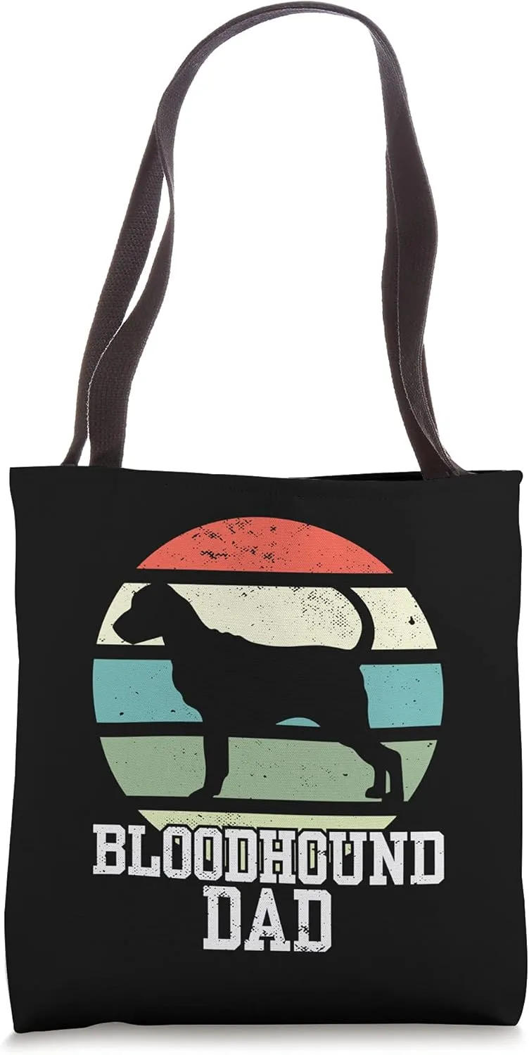 Bloodhound Dad I Retro Bloodhound Tote Bag