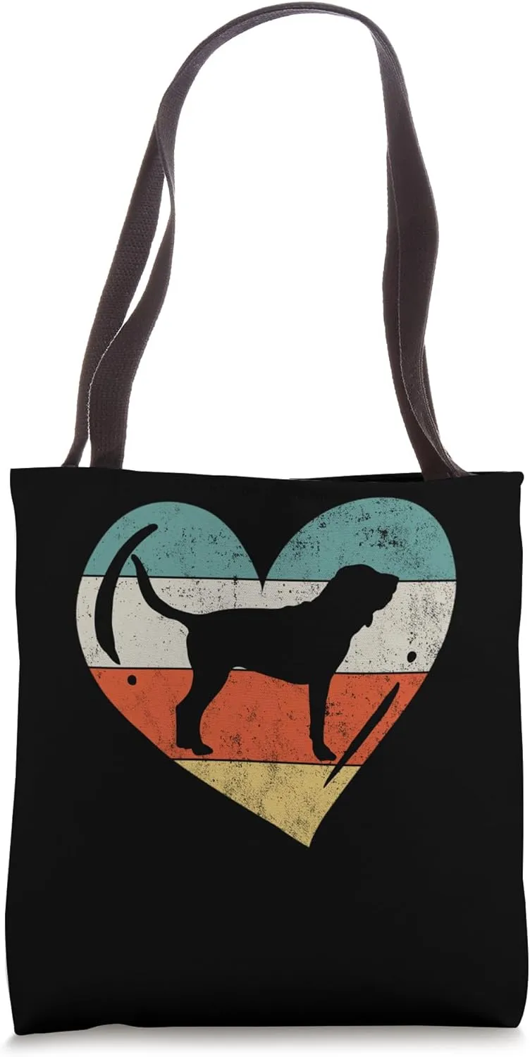 Bloodhound Dog Heart Tote Bag