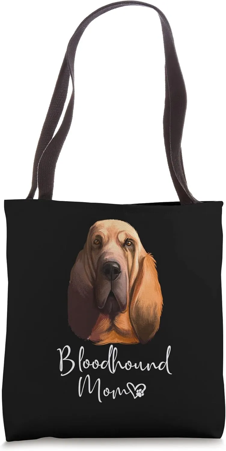 Bloodhound Mom Cute Puppy Dog Owner Bloodhound Tote Bag