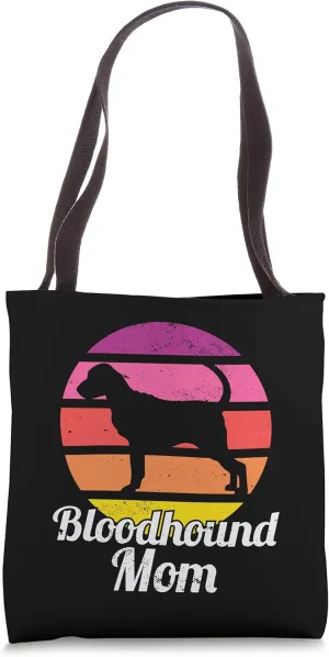 Bloodhound Mom I Retro Bloodhound Tote Bag