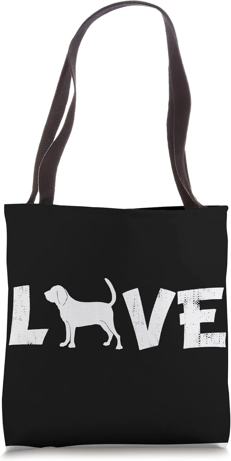 Bloodhound Mom Love Funny Bloodhound Dog Mom Tote Bag