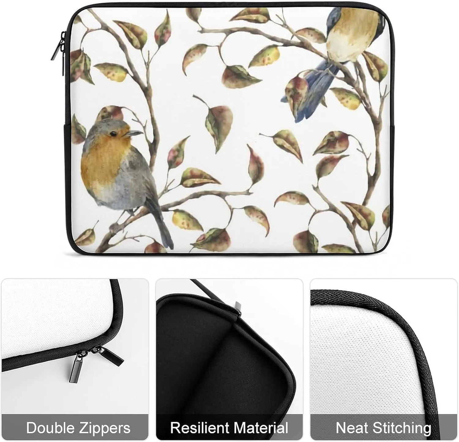 Blue Quaker Parrots All Print Hands Free Withdrawal Laptop Bag Unisex