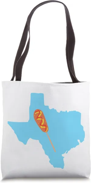 Blue Texas Sate Fair Corn Dog Tote Bag