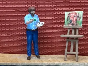 Bob the Painter w/Easel