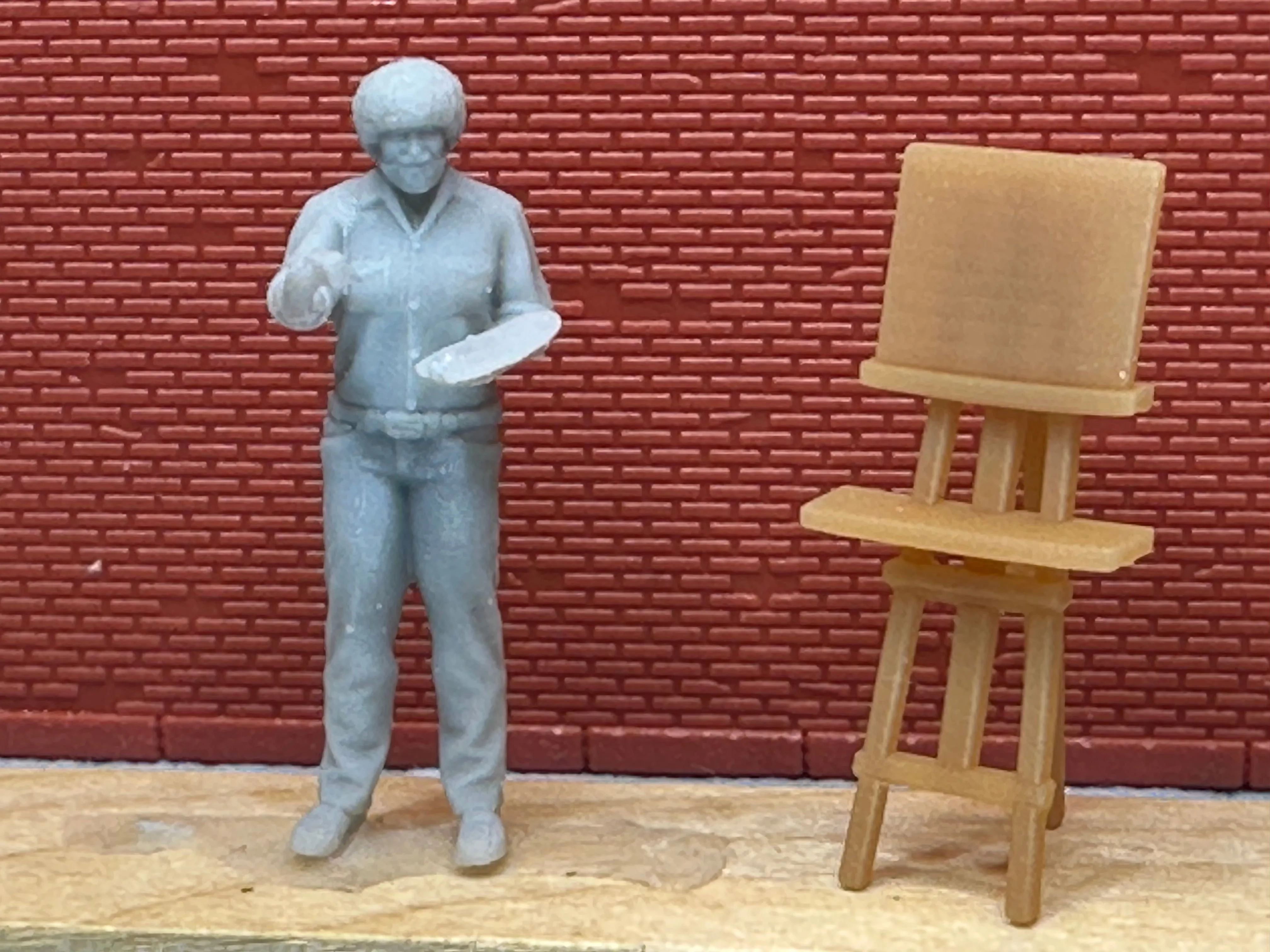 Bob the Painter w/Easel