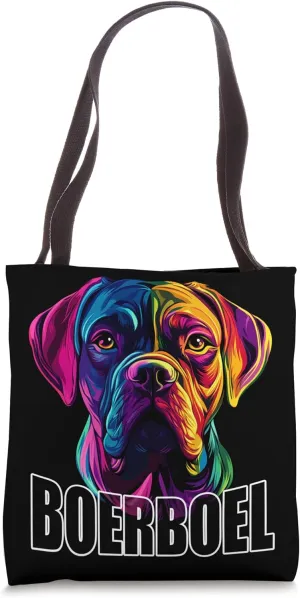 Boerboel Puppy Dog Lover Colorful South African Mastiff Tote Bag