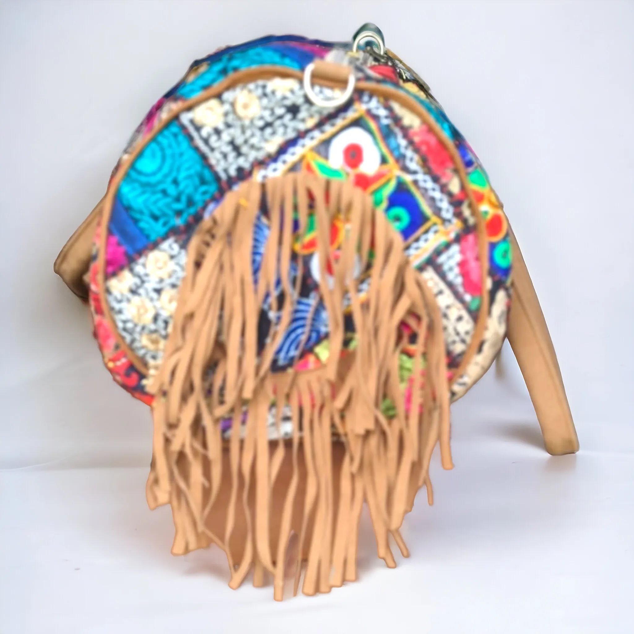 Boho Duffle Bag w Fringes