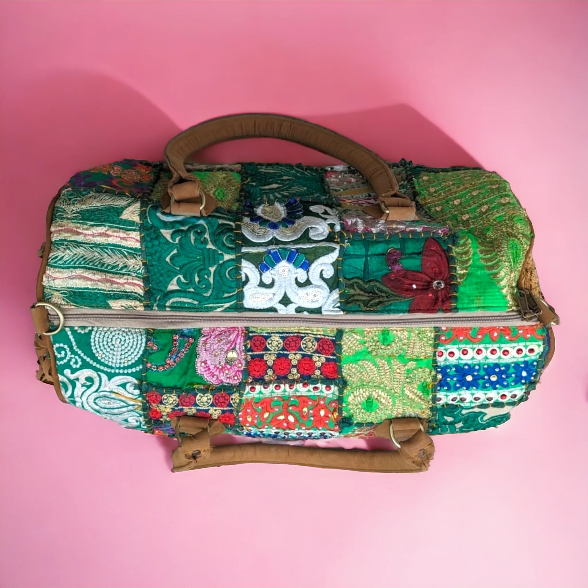 Boho Duffle Bag w Fringes
