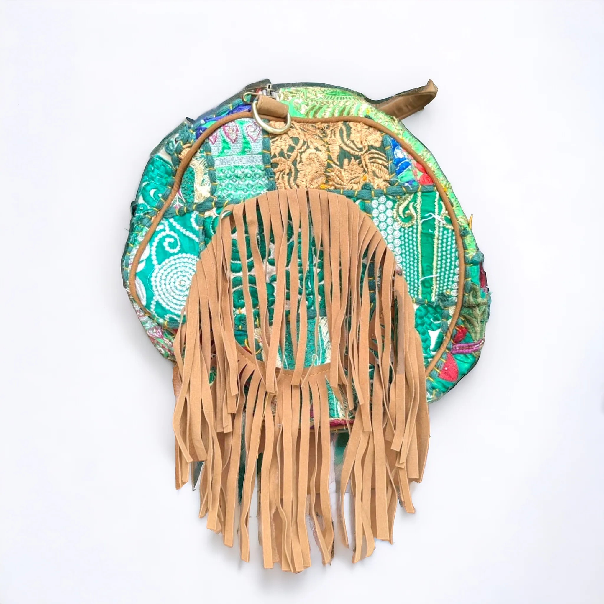Boho Duffle Bag w Fringes