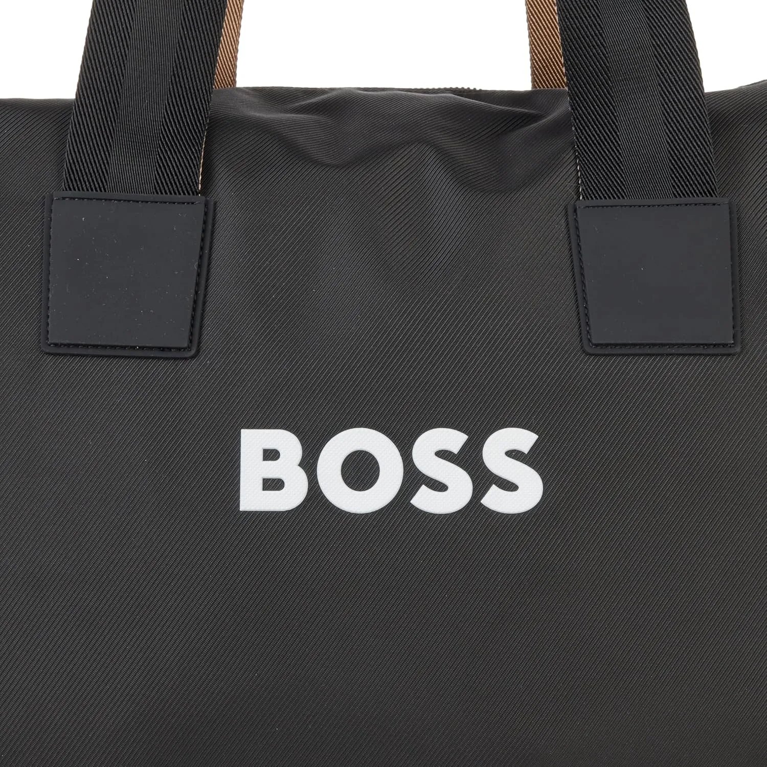 BOSS Men's Tonal Logo Nylon Holdall Duffle Bag