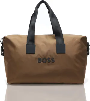 BOSS Men's Tonal Logo Nylon Holdall Duffle Bag