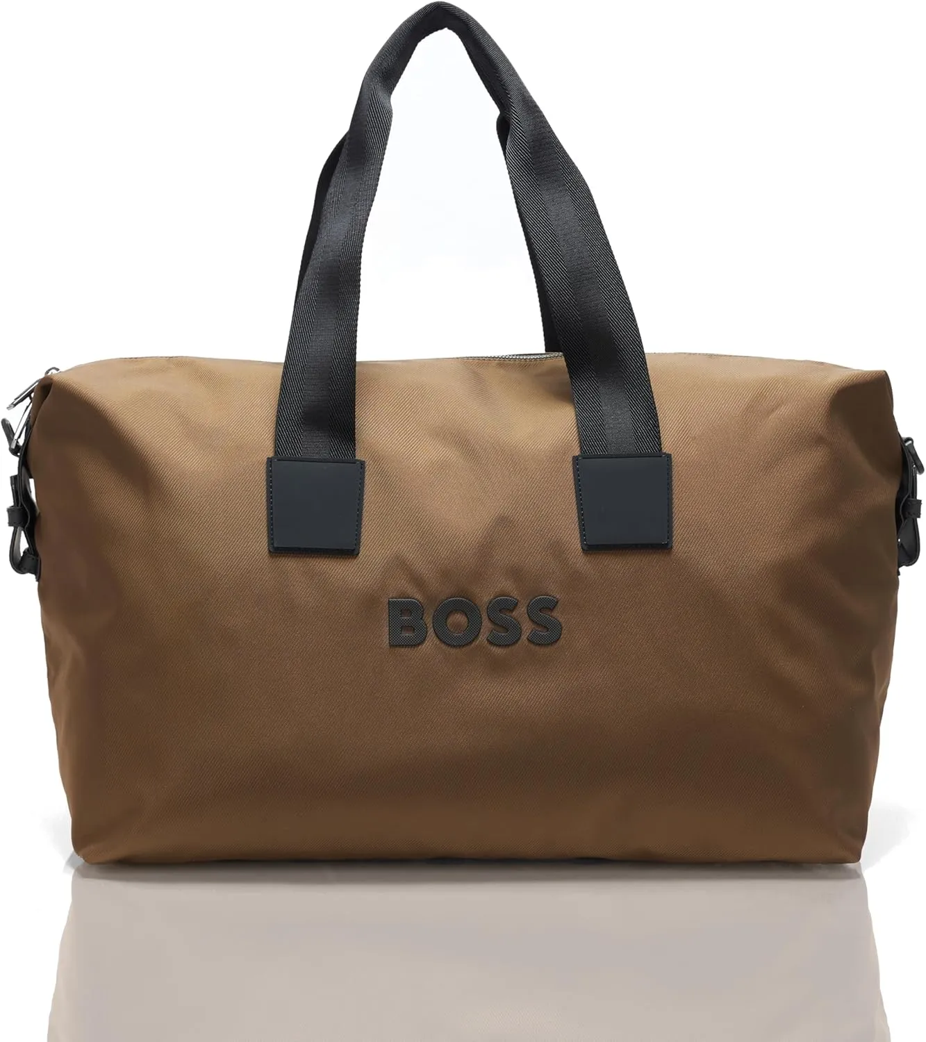 BOSS Men's Tonal Logo Nylon Holdall Duffle Bag