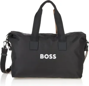 BOSS Men's Tonal Logo Nylon Holdall Duffle Bag