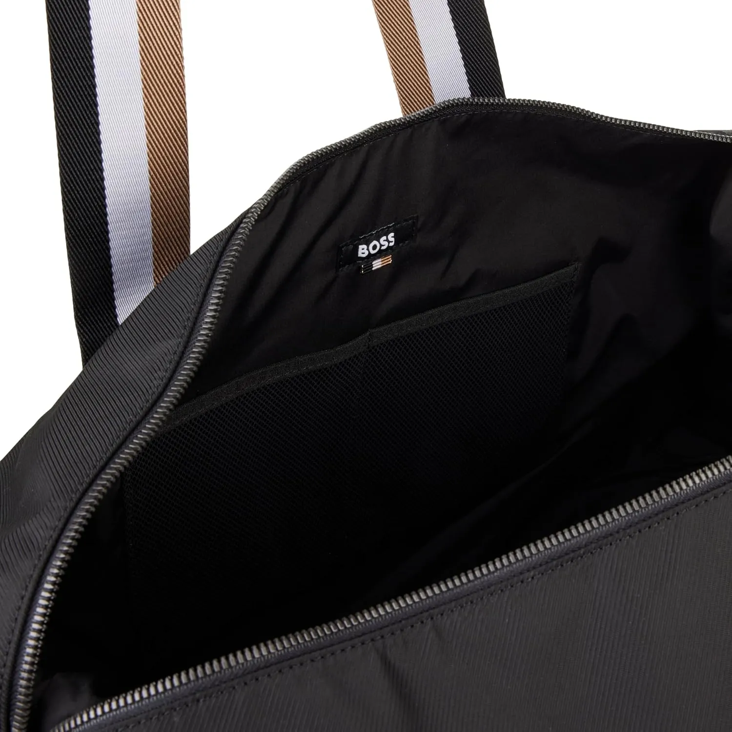 BOSS Men's Tonal Logo Nylon Holdall Duffle Bag