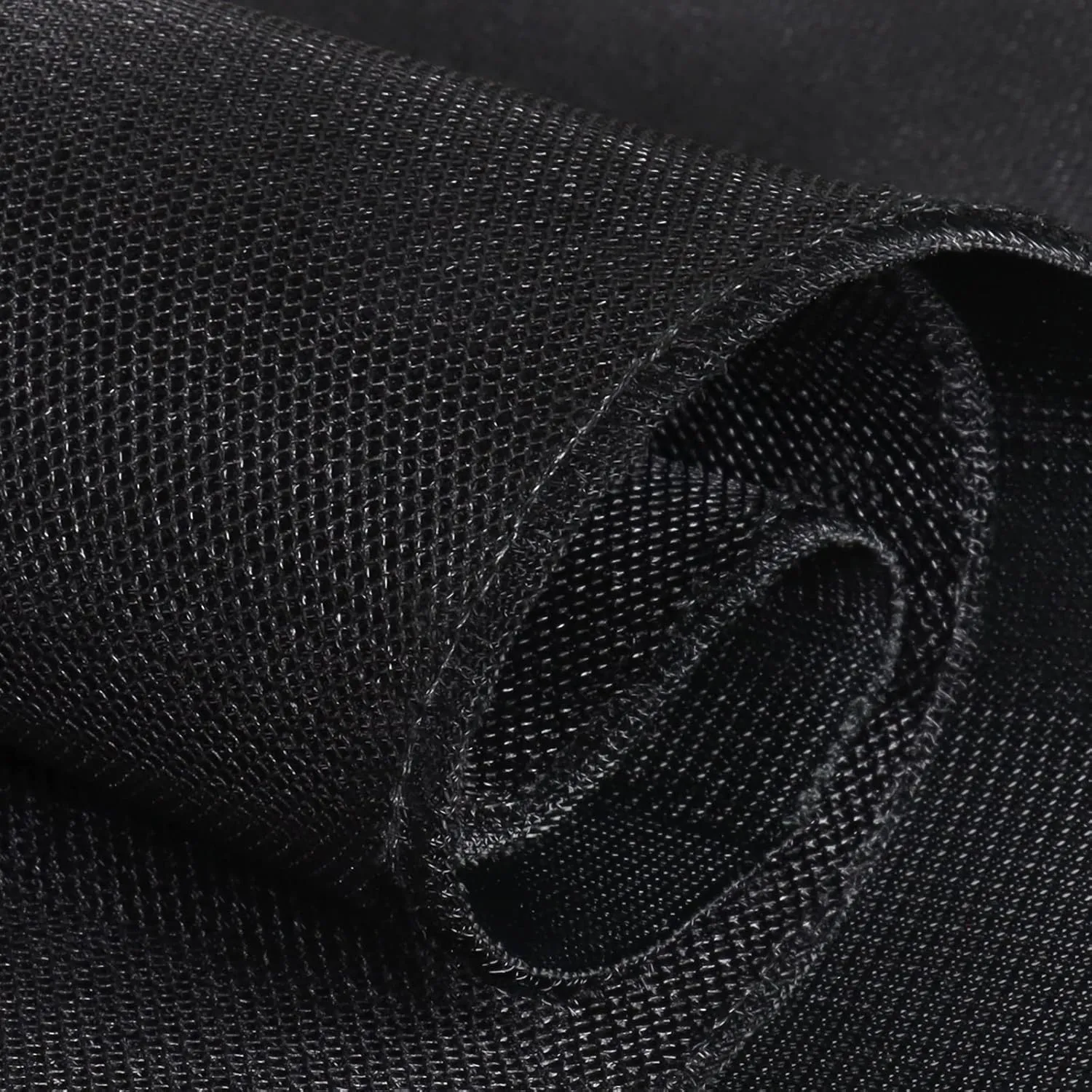 Breathable 3D Air Mesh Fabric,Light 3 Layers Sandwich Spacer Mesh Fabric, Apply to DIY Craft,Upholstery,Home Applications, Chair,Bags,Clothes,Shoes, Lining, 1yard/36 x56,Sold by The Yard (Black)