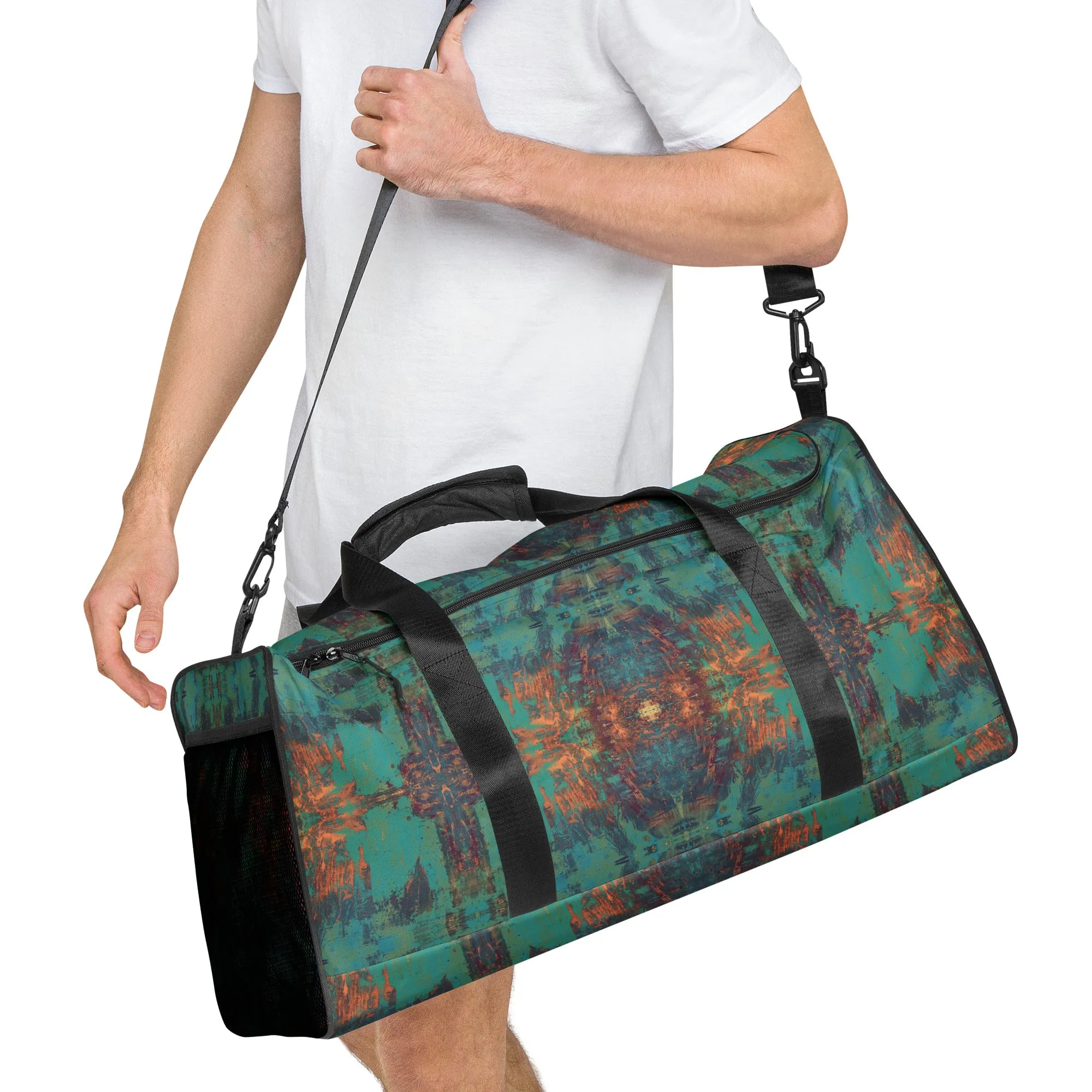 Bronze On Malachite Duffle Bag