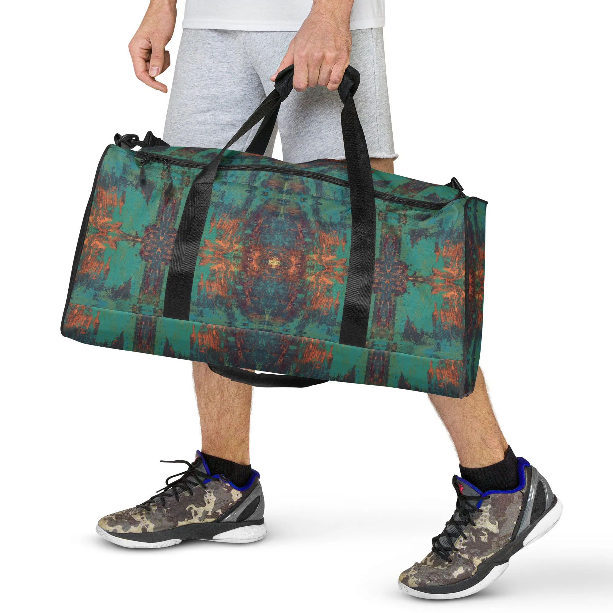 Bronze On Malachite Duffle Bag