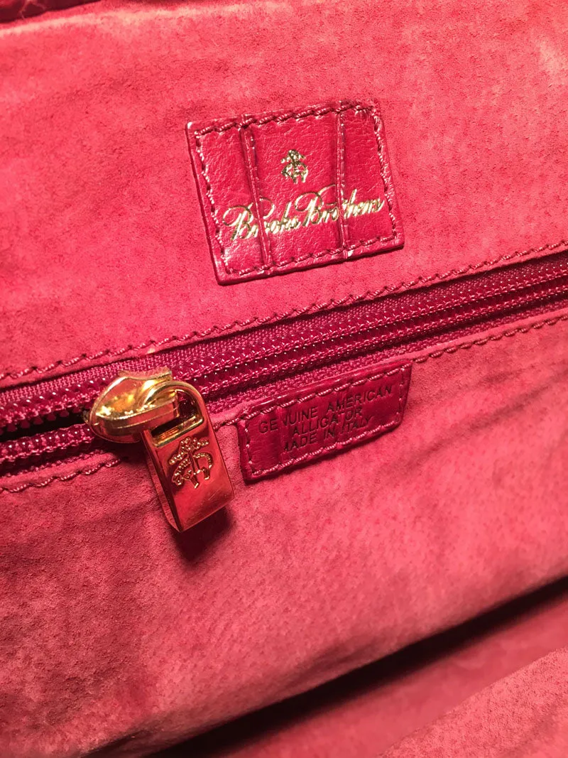 Brooks Brothers Red Alligator Doctor Bag