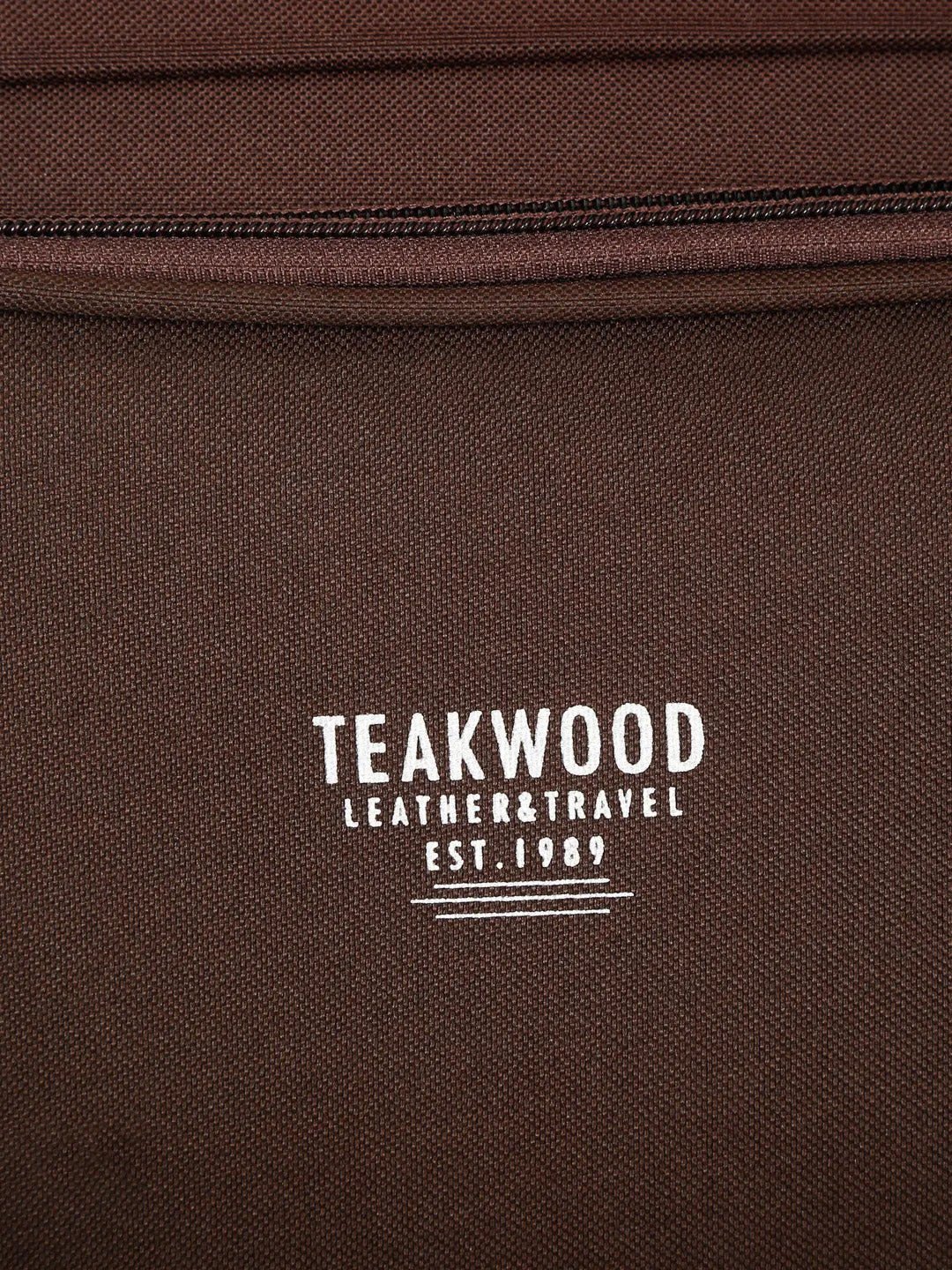 Brown Printed Large Duffel Trolley Bag