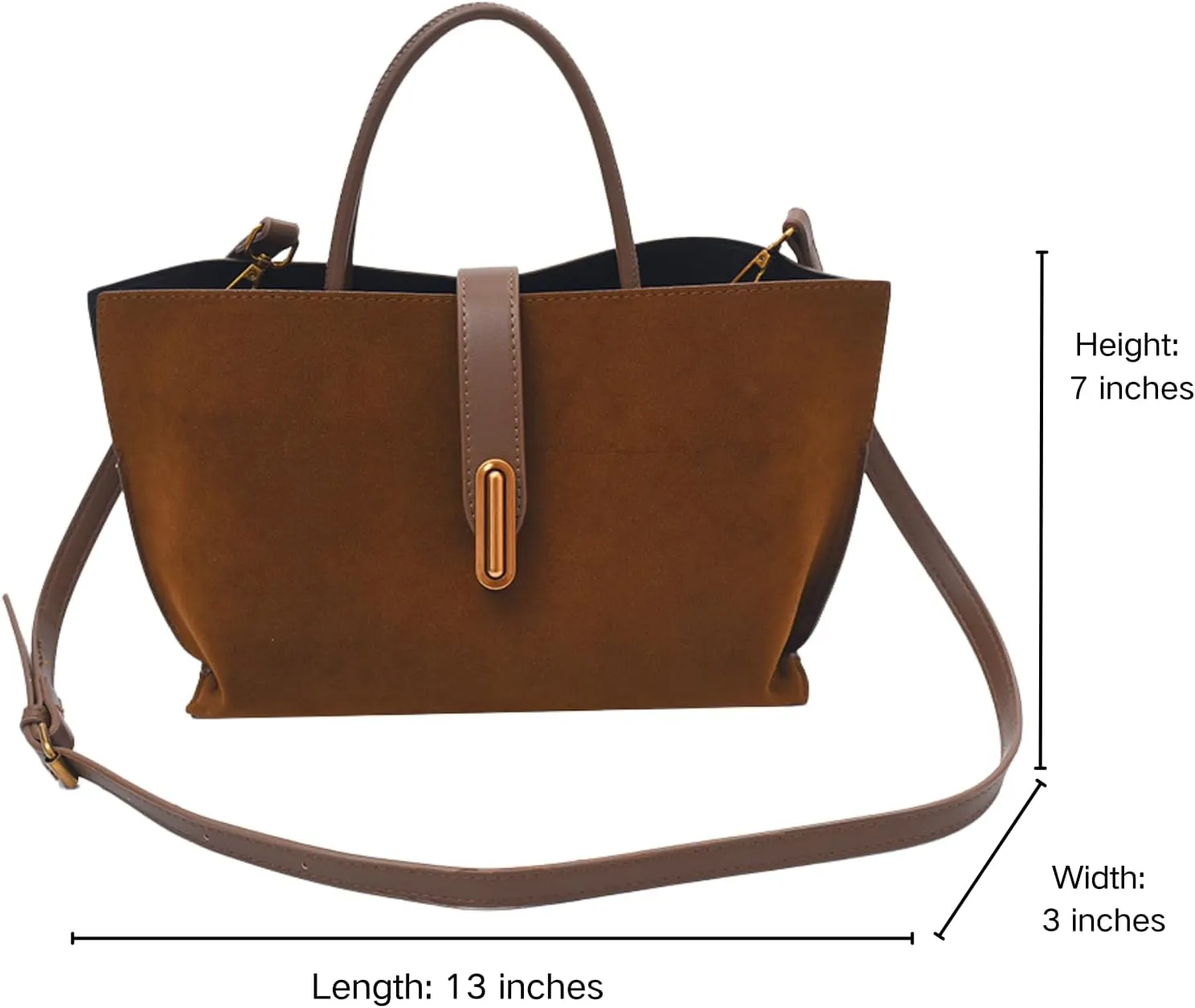 Burgundy Suede Tote Bags for Women - Fall Purse 2024 Brown Handbag Work Top-handle Bag