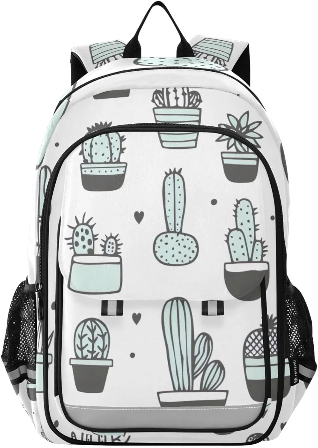 Cactus Cartoon Style Print Backpack for Boys Middle-School Elementary Bookbags 20325506