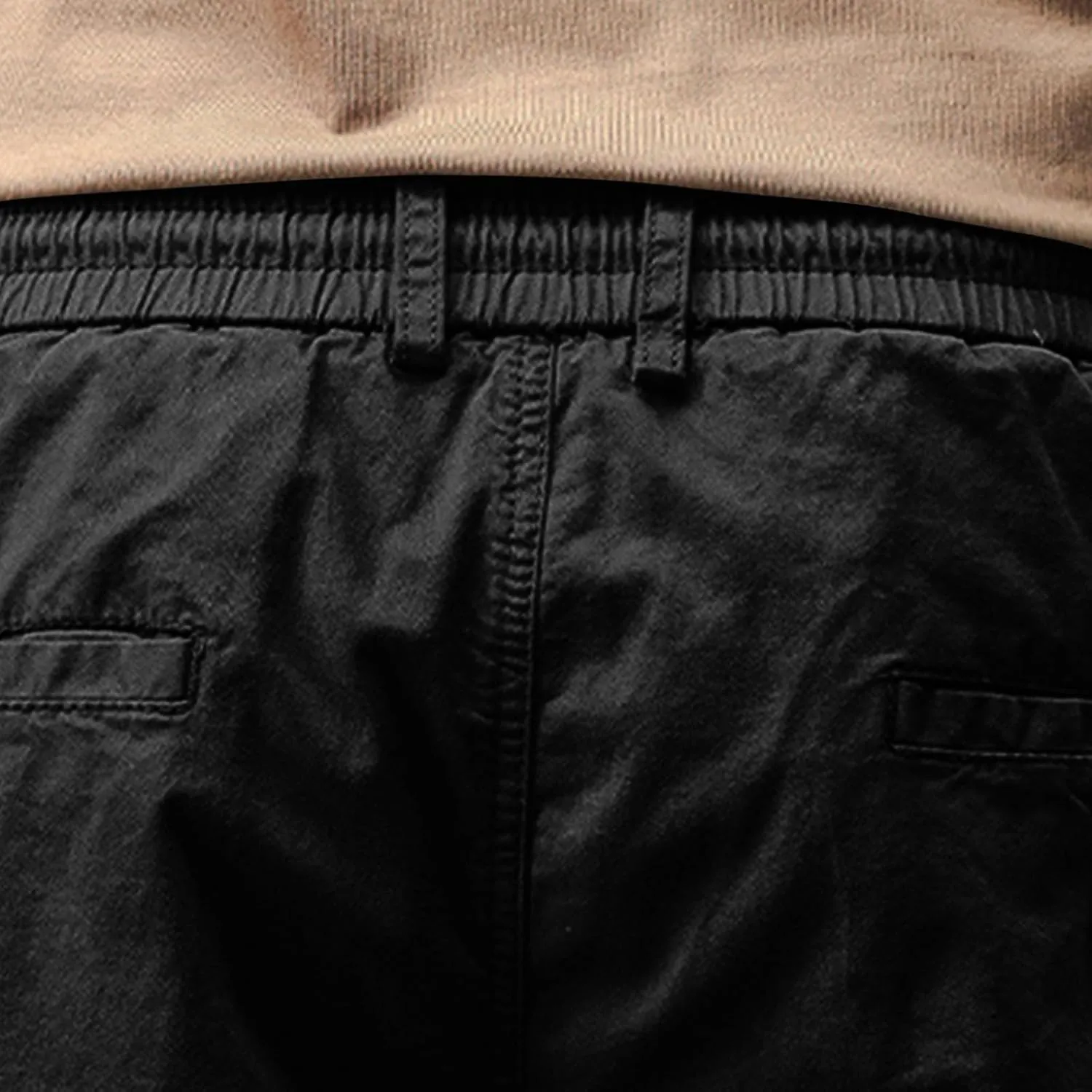 Cargo Shorts for Men Drawstring Waist Casual Lightweight Relaxed Fit Hiking Outdoor Work Shorts with Multi Pockets