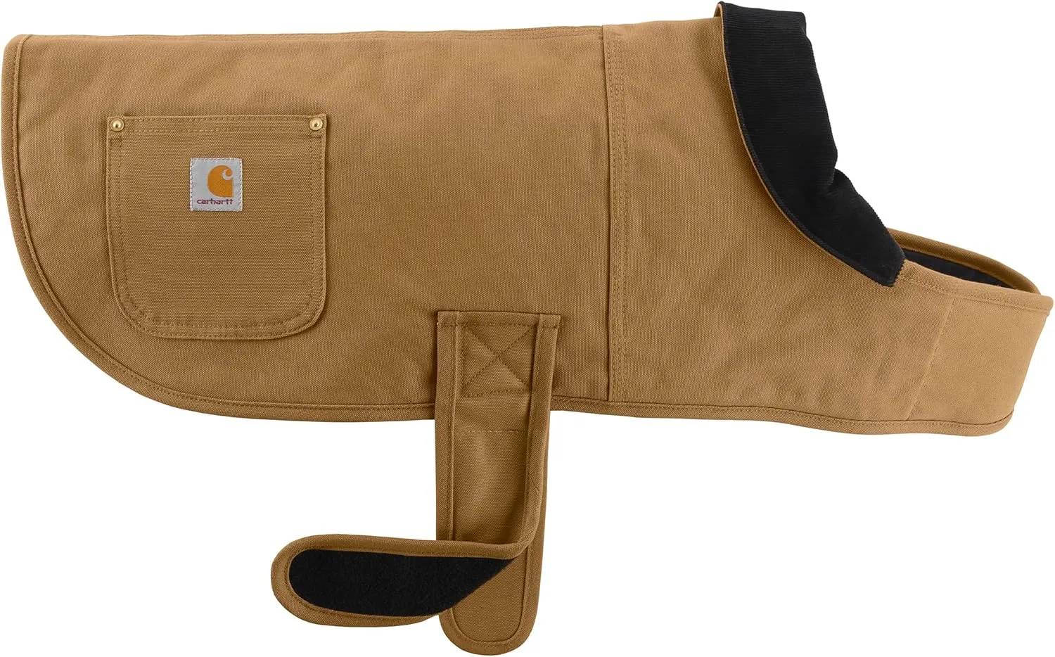 Carhartt Firm Duck Insulated Dog Chore Coat, Durable Weather Resistant Jacket for Cold and Windy Conditions, PFAS Free (Carhartt Brown), Large