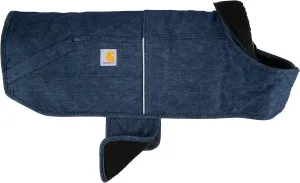Carhartt Firm Duck Insulated Dog Chore Coat, Durable Weather Resistant Jacket for Cold and Windy Conditions, PFAS Free (Denim), Large