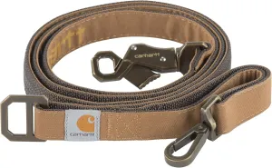 Carhartt Nylon Duck Dog Leash Black/Brushed Brass, Large