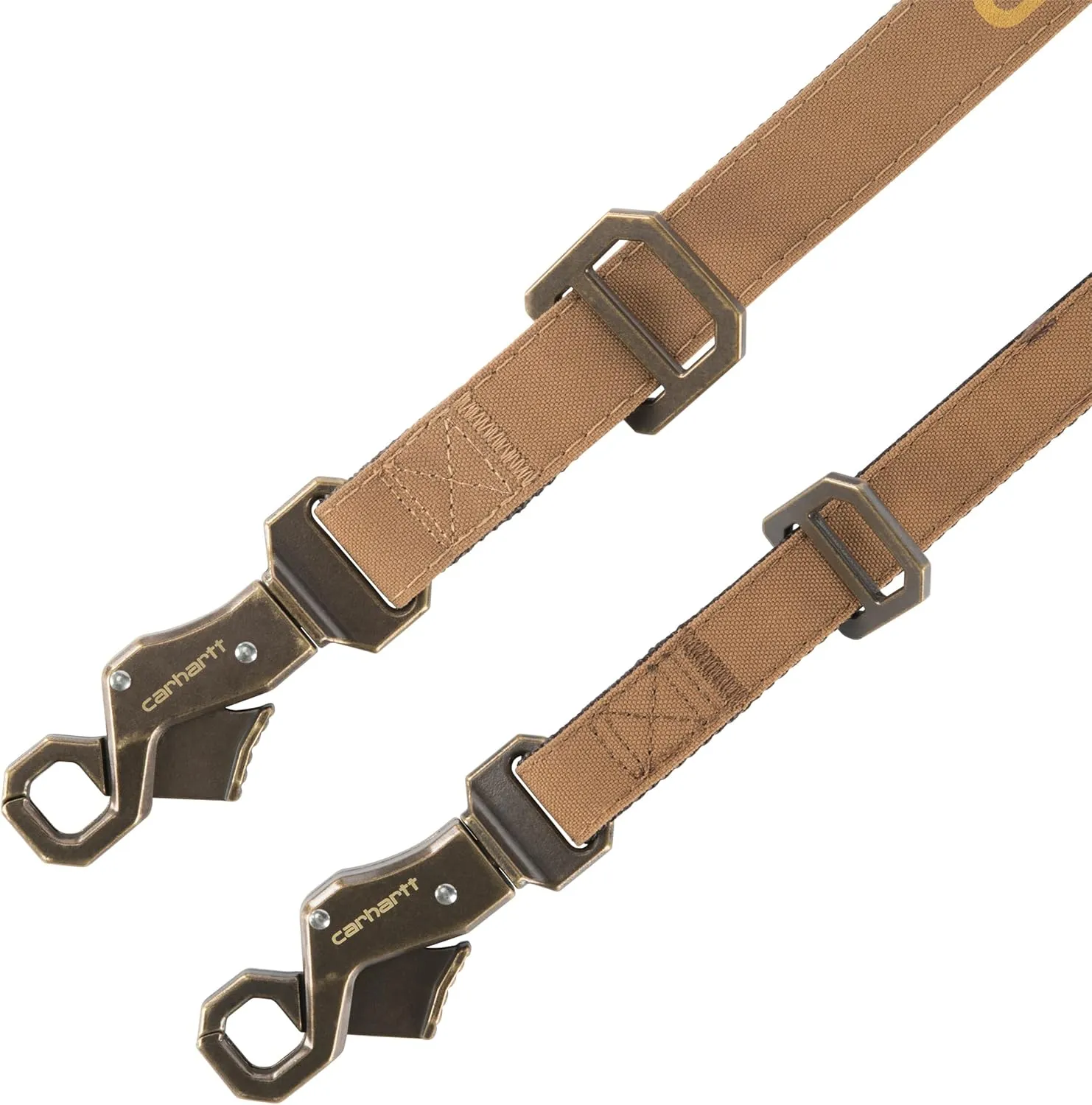 Carhartt Nylon Duck Dog Leash Black/Brushed Brass, Large