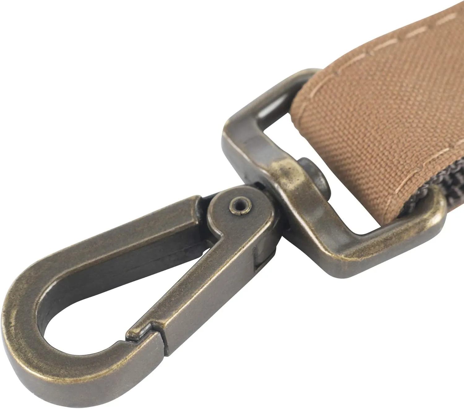Carhartt Nylon Duck Dog Leash Black/Brushed Brass, Large