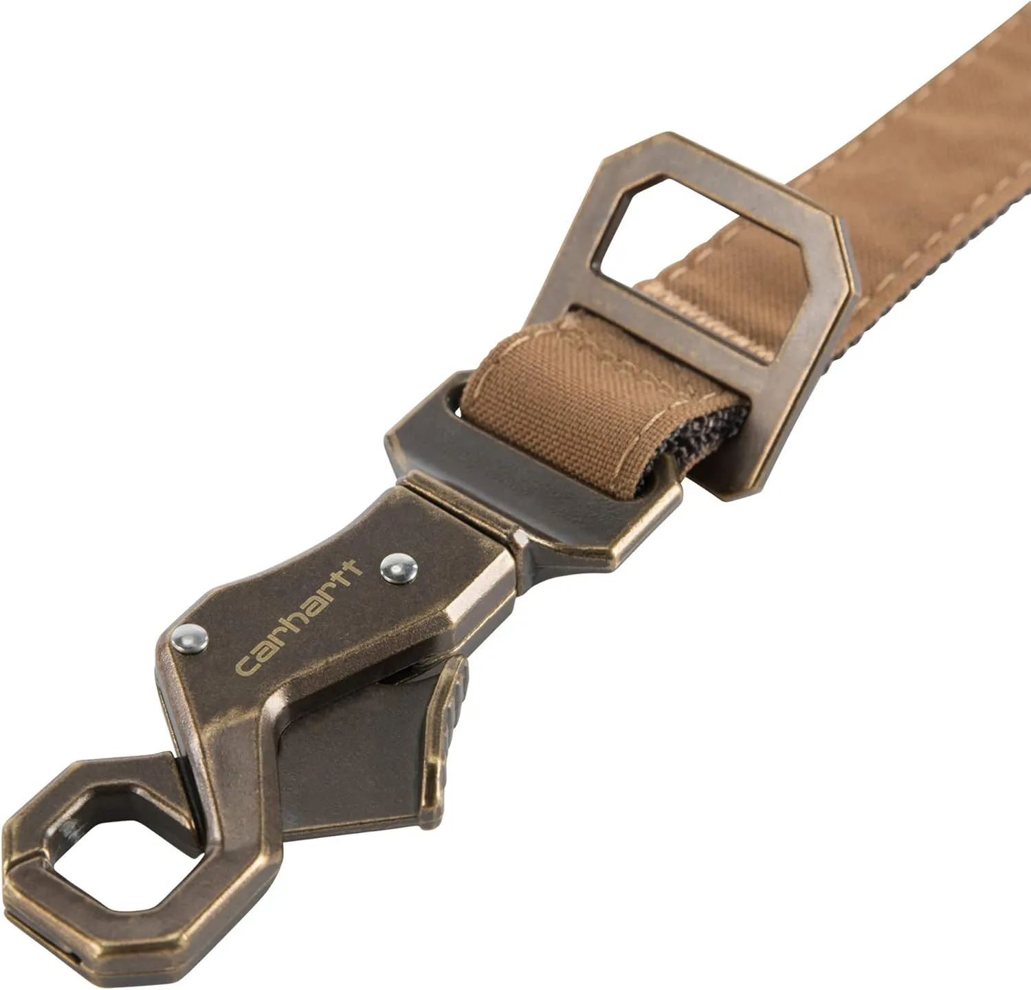 Carhartt Nylon Duck Dog Leash Black/Brushed Brass, Large