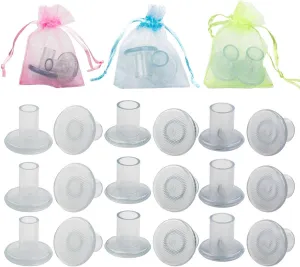 CBTONE 15 Pairs High Heel Protectors for Women's Shoes, Clear Heel Stoppers for Grass, Heel Repair Caps Covers - Perfect for Outdoor Weddings Events (Small/Middle/Large)