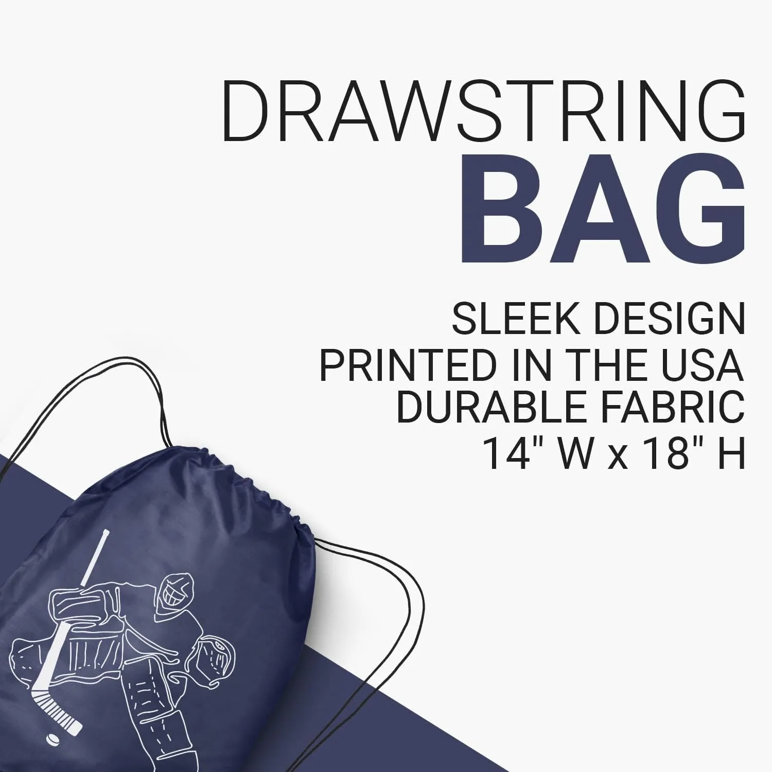 ChalkTalkSPORTS Hockey Sport Pack Cinch Sack | Hockey Goalie Sketch
