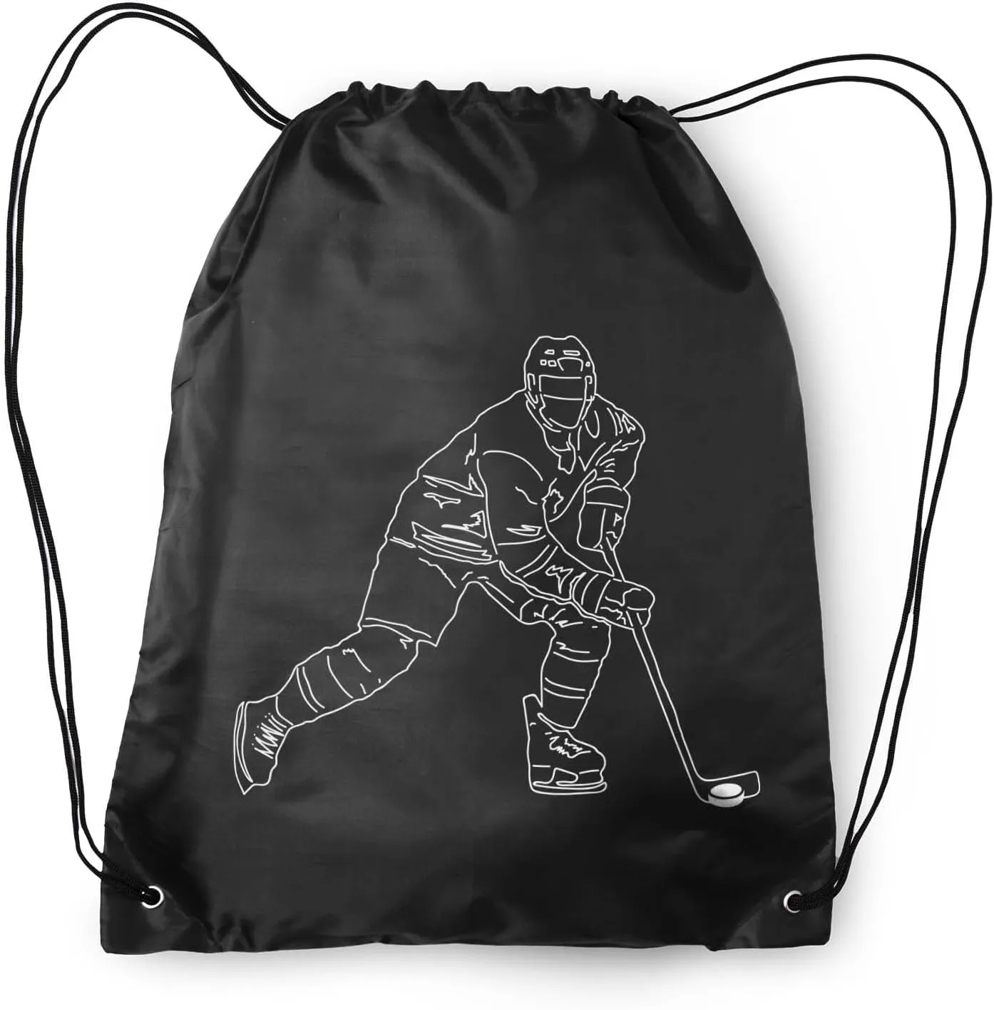 ChalkTalkSPORTS Hockey Sport Pack Cinch Sack | Hockey Player Sketch